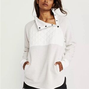 A&F Asymmetrical Snap-Up Fleece